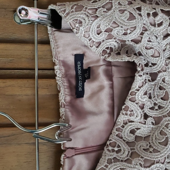 Boston Proper lace mini skirt, size 10 - Picture 3 of 4